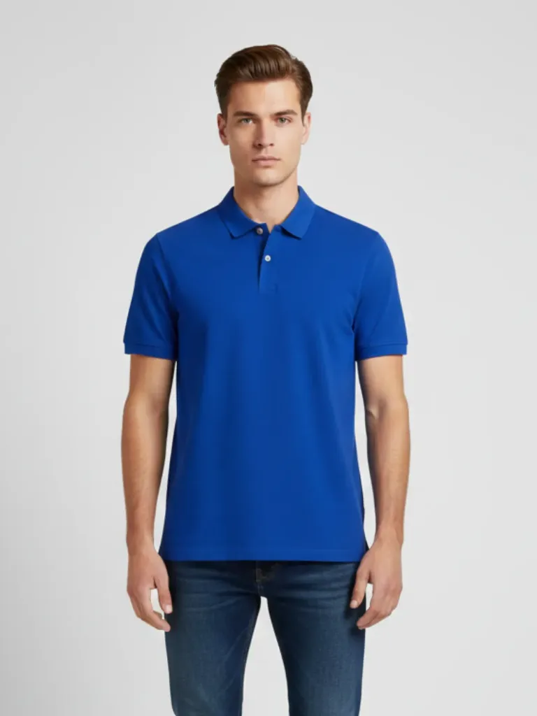 [P1] CAMISETA POLO AZUL REY (S)