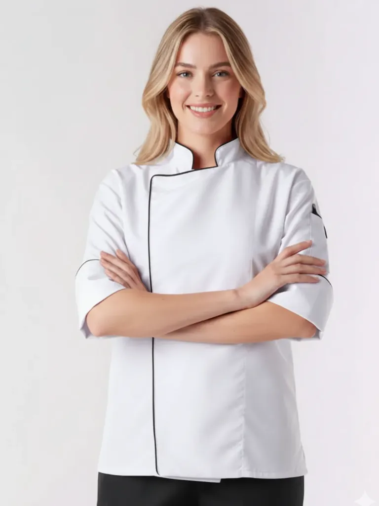 FILIPINA CHEF ANTIFLUIDO BLANCO/NEGRO UNISEX (S)