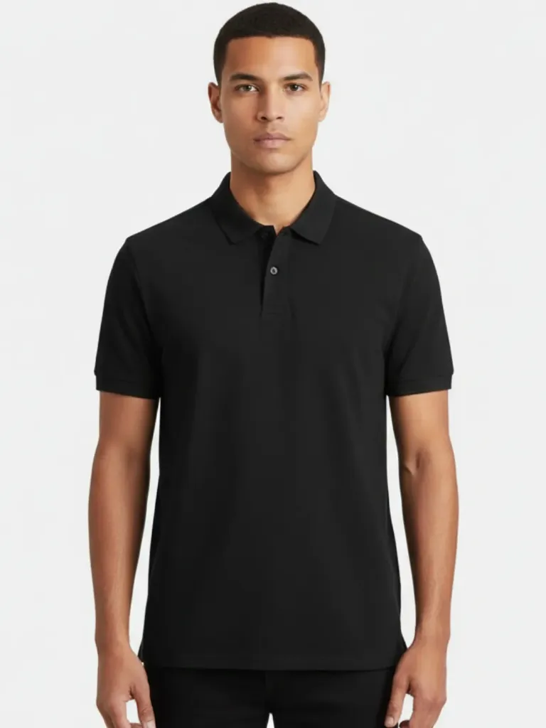 [P6] CAMISETA POLO NEGRA (S)
