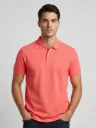 CAMISETA POLO NARANJA NEON