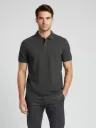 CAMISETA POLO GRIS OSCURO