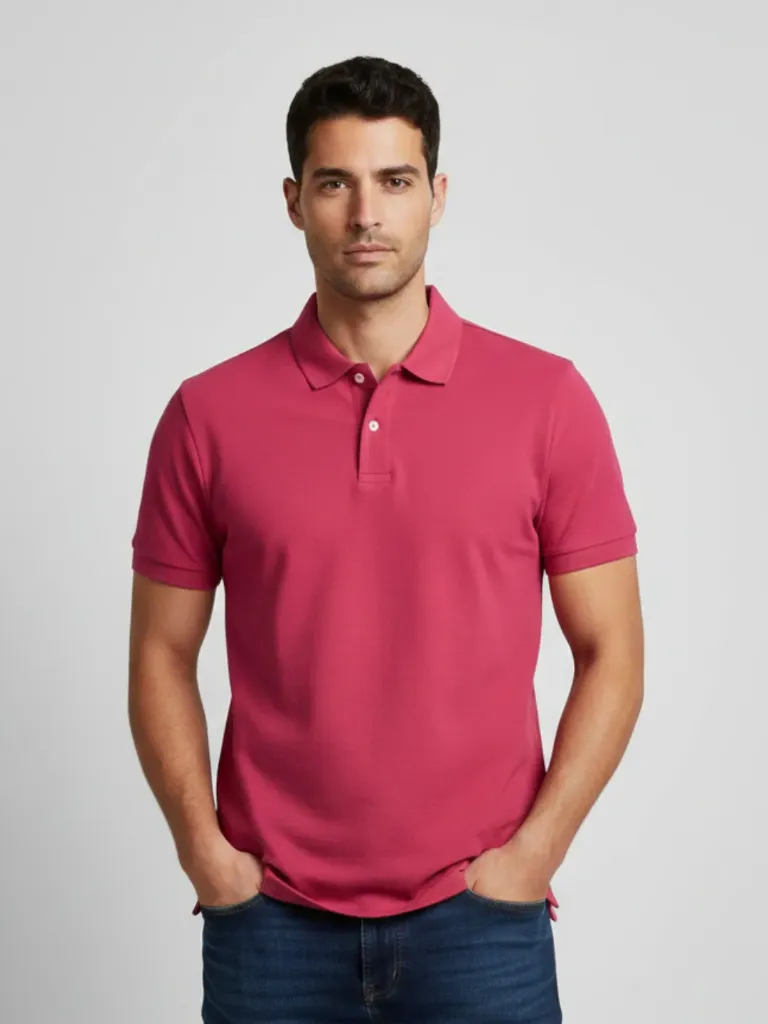 [P14] CAMISETA POLO FUCSIA (S)