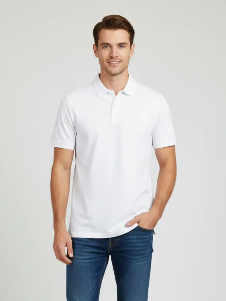 [P16] CAMISETA POLO BLANCA (S)