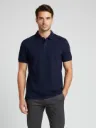 CAMISETA POLO AZUL OSCURO