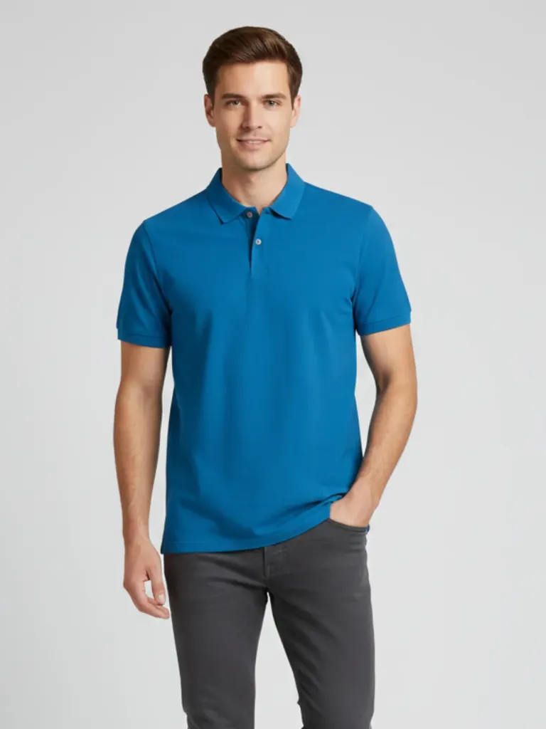 [P20] CAMISETA POLO AZUL TURQUEZA (S)